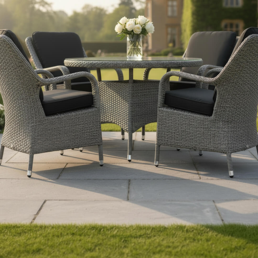 4 Chair Deluxe Dining Set