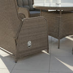 4 Chair Reclining Dining Set
