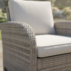 2-Seater Sofa Set with 2 Armchairs & Height Adjustable Table