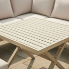 Square Corner Set with 2 Stools & X-leg Dining Table
