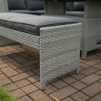 L Corner Sofa Set with Bench, Stool & Height Adjustable Table