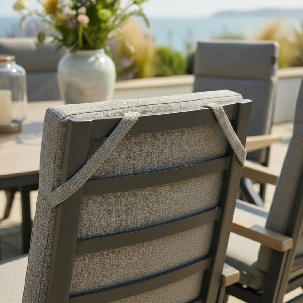 8 Chair Reclining Dining Set
