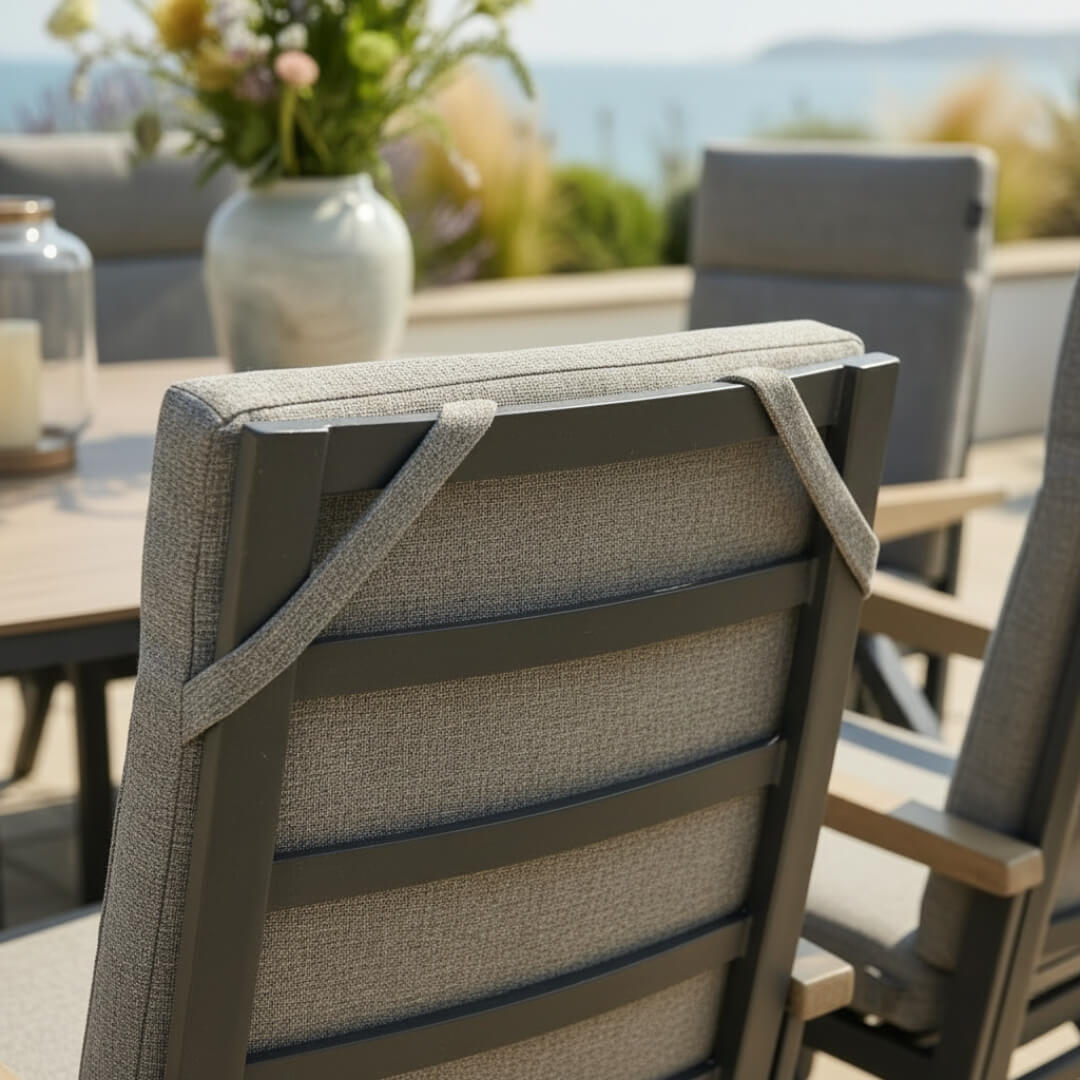 8 Chair Reclining Dining Set