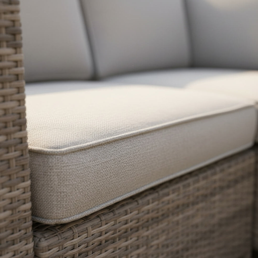 U Shaped Corner Sofa Set with Firepit Table
