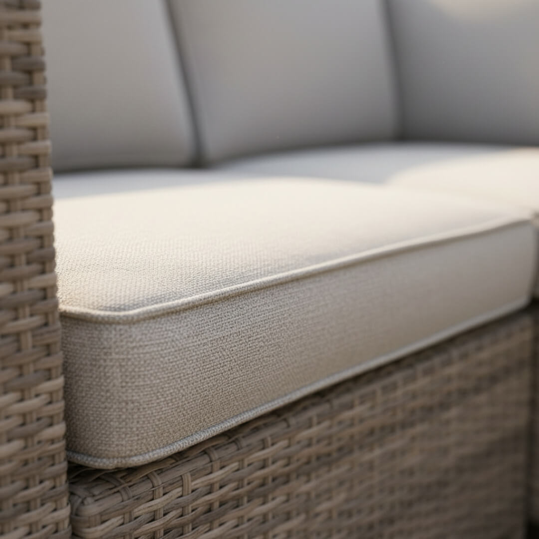 U Shaped Corner Sofa Set with Firepit Table