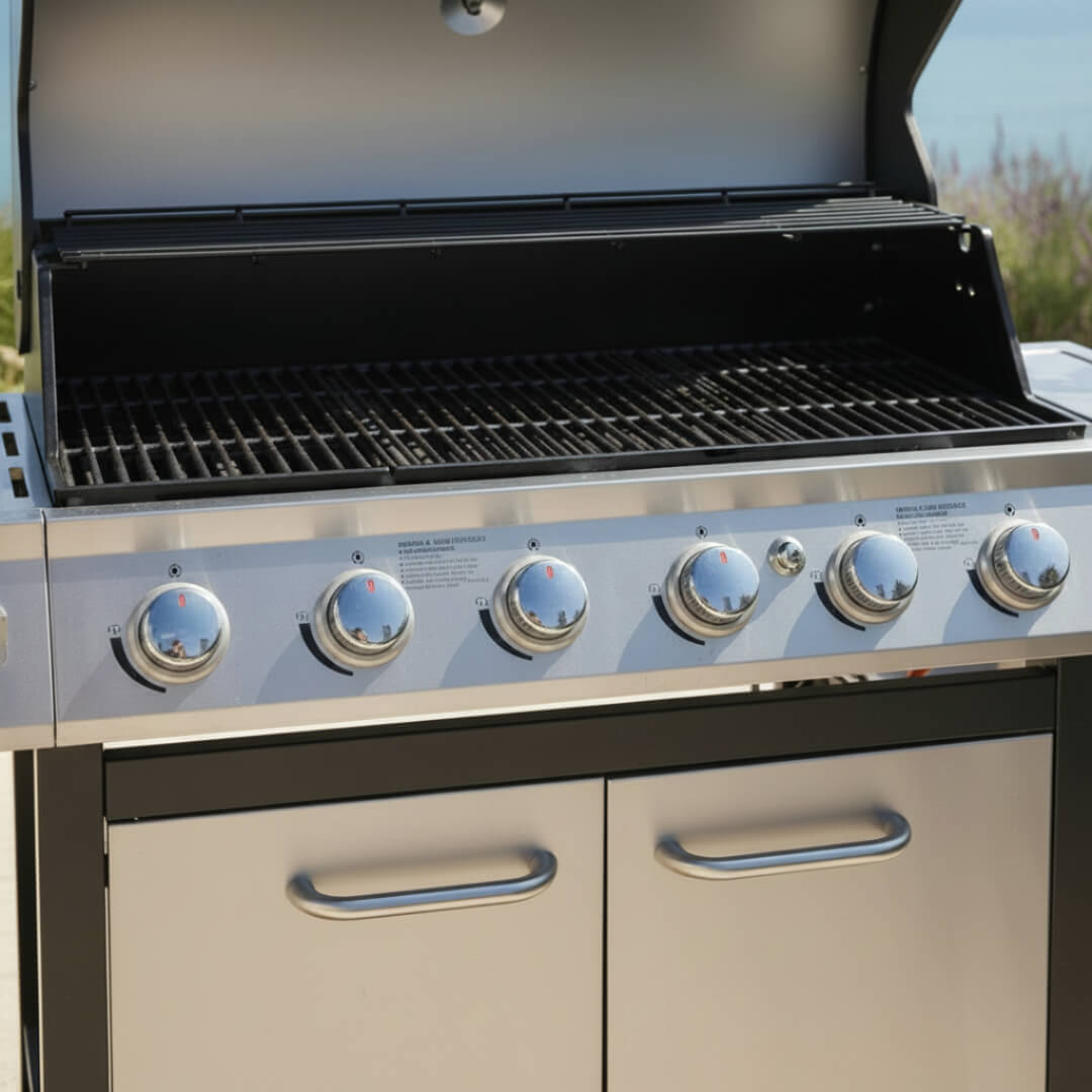 Rhyno Deluxe 6 Burner Gas BBQ