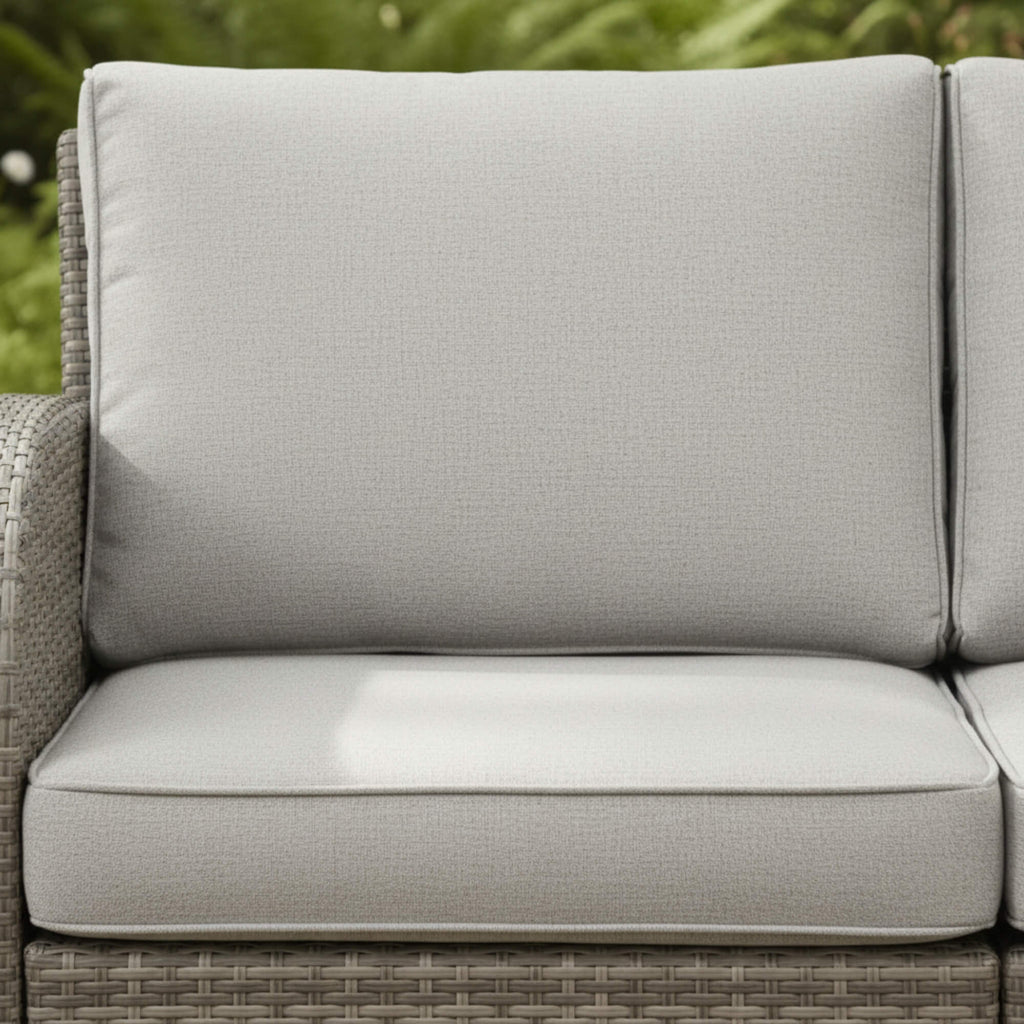 U Shaped Corner Sofa Set with Firepit Table