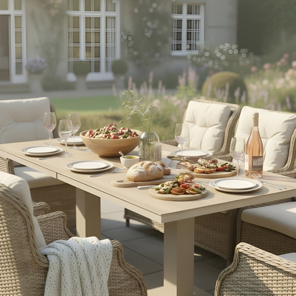 8 Chair Wingback Dining Set