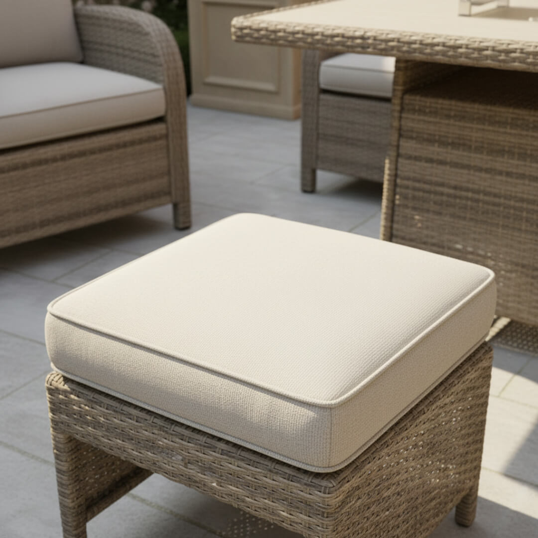 3-Seater Sofa Set with 2 Armchairs & Firepit Table