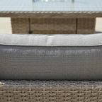 50p Corner Sofa Set with 2 Stools & Firepit Table