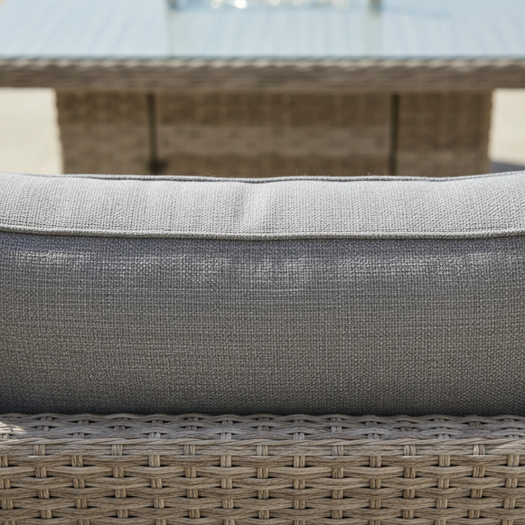 50p Corner Sofa Set with 2 Stools & Firepit Table