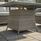 2-Seater Sofa Set with 2 Armchairs & Firepit Table