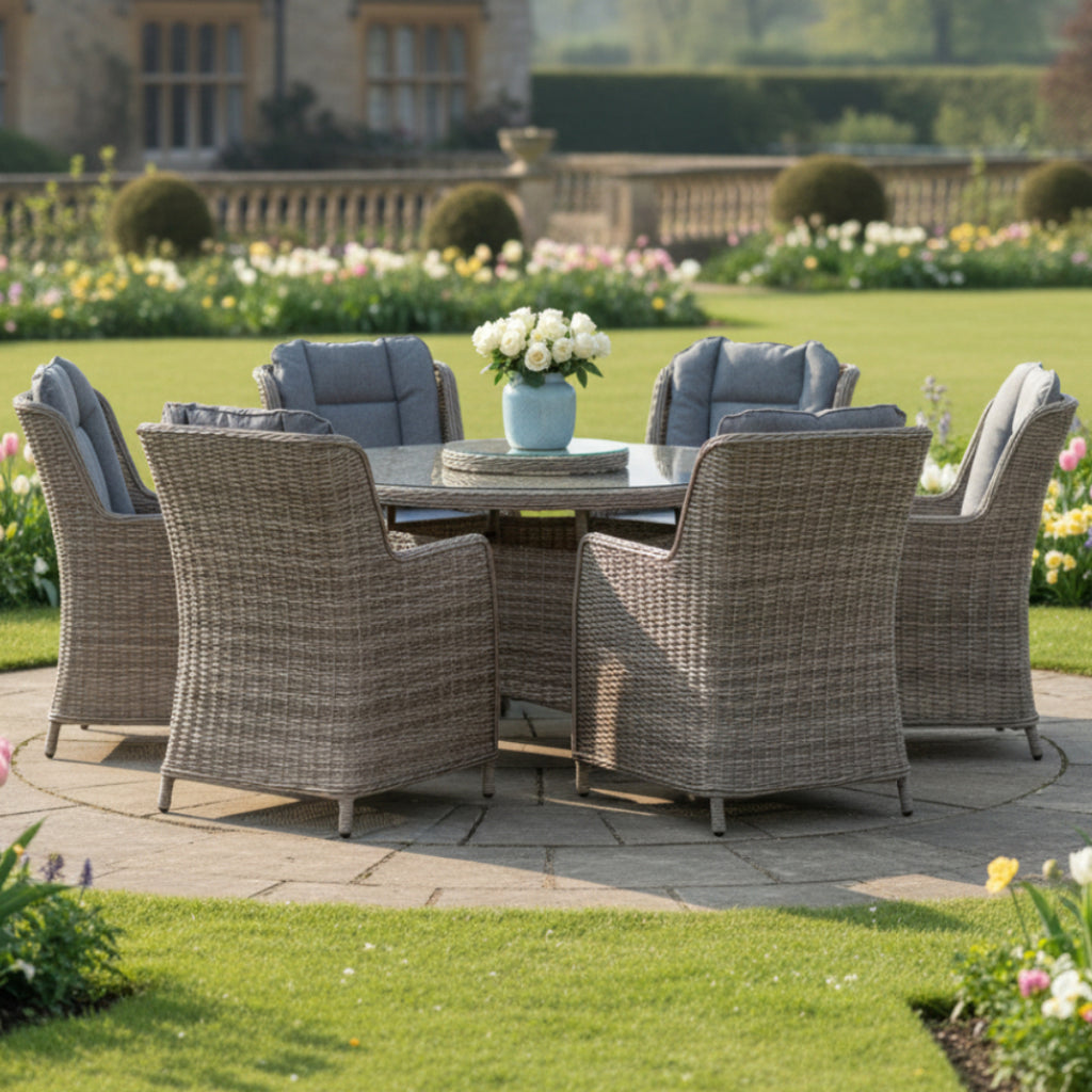 6 Chair Wingback Dining Set