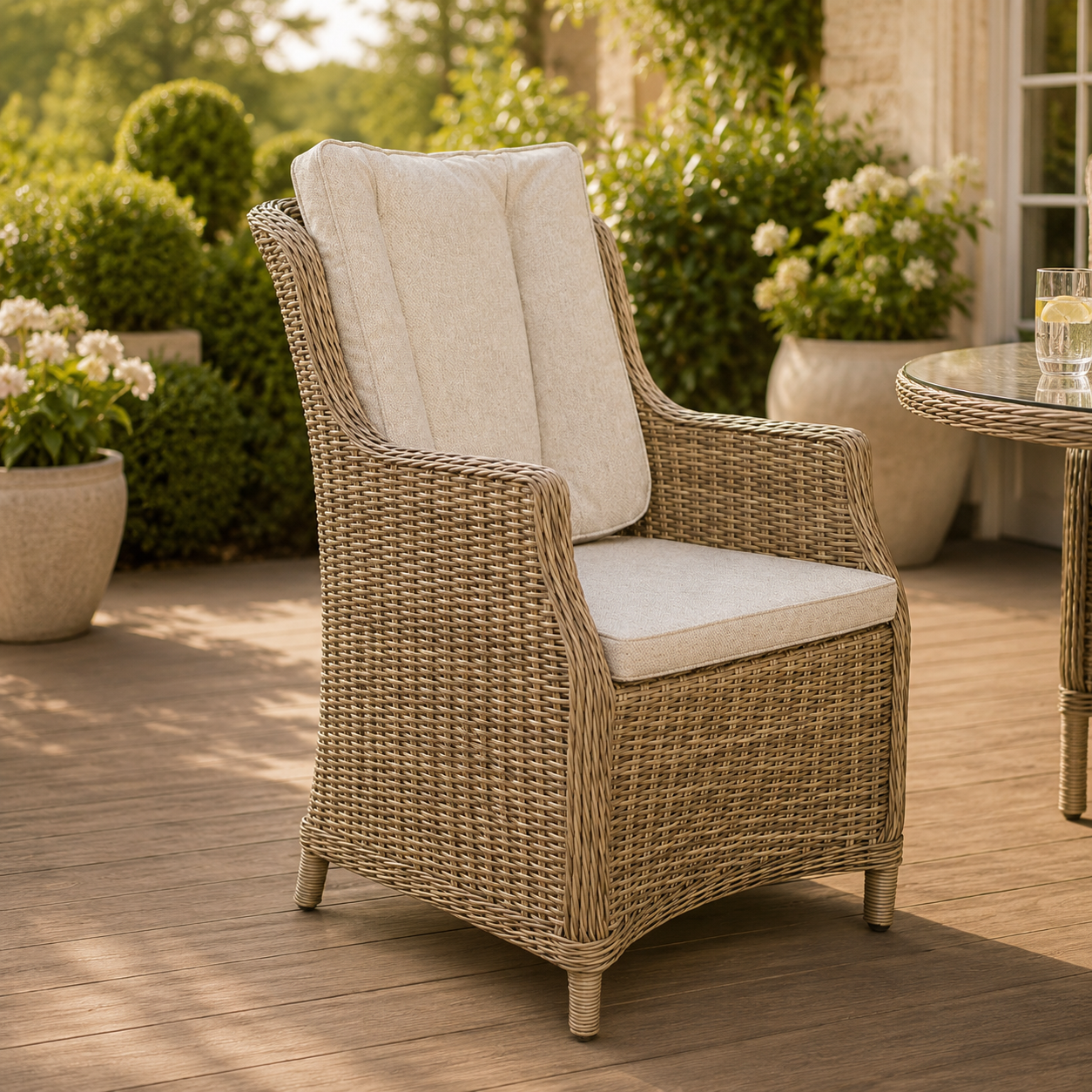 6 Chair Wingback Dining Set