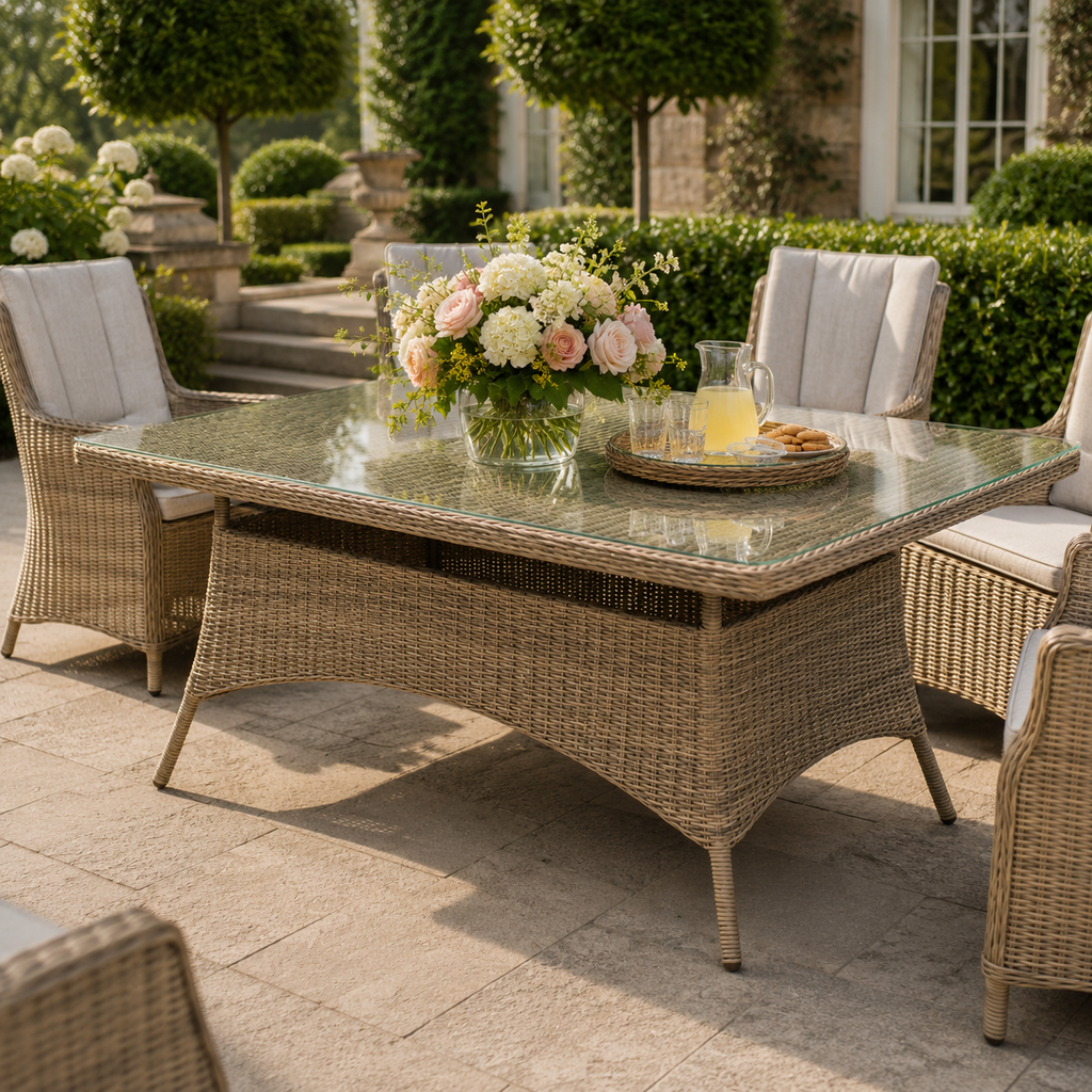 8 Chair Wingback Dining Set